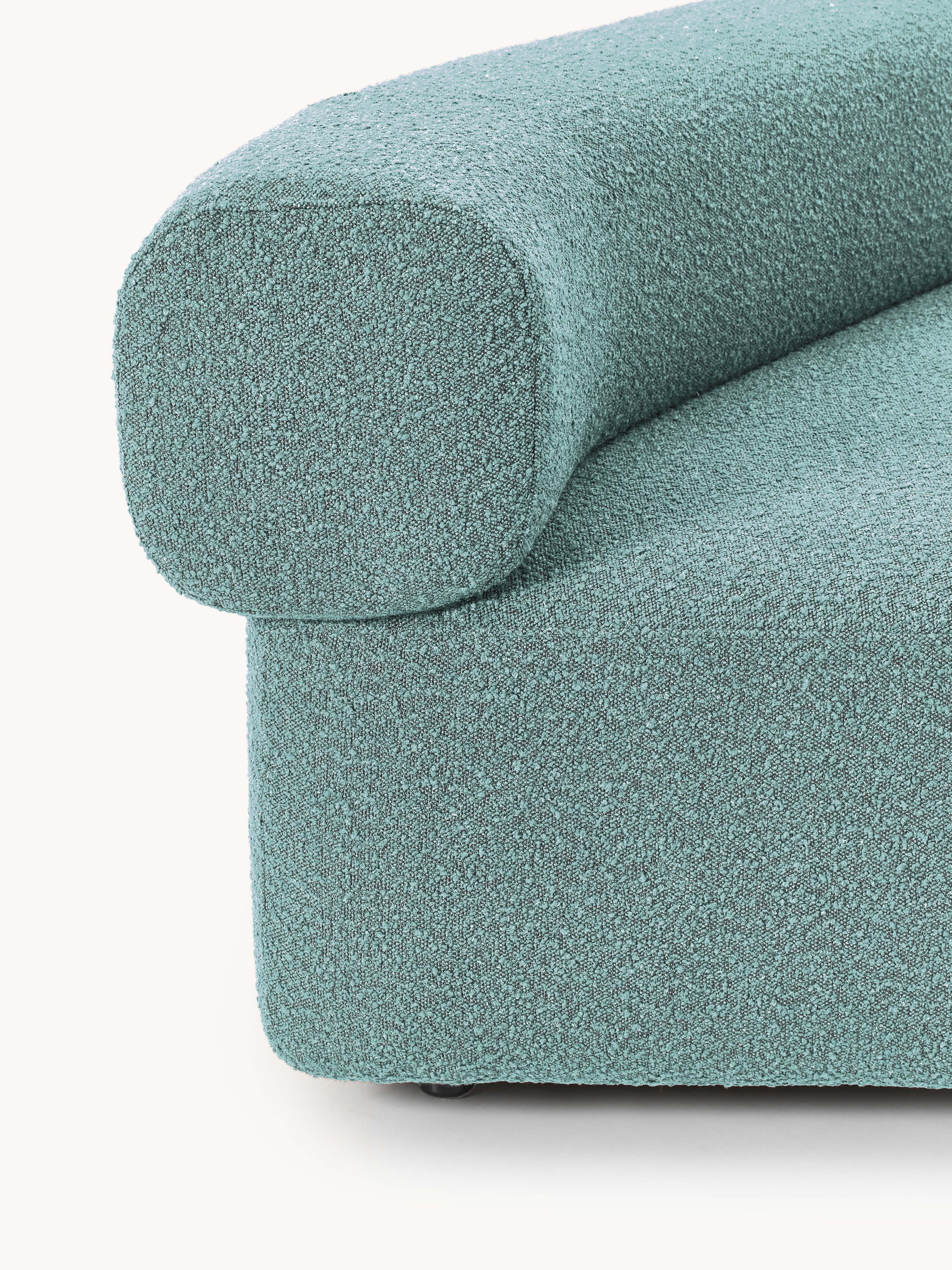 Ronde bouclé hoekmodule Anton