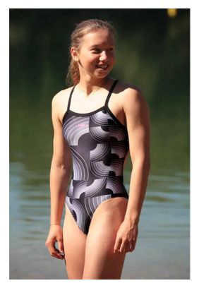 Maillot de Bain 1 Pièce Femme Mako Rainbow Aumakua Noir