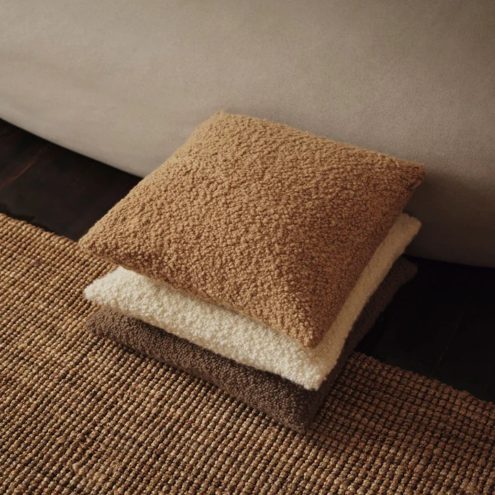 Ferm Living - Moor Kissenbezug, 50 x 50 cm, off-white