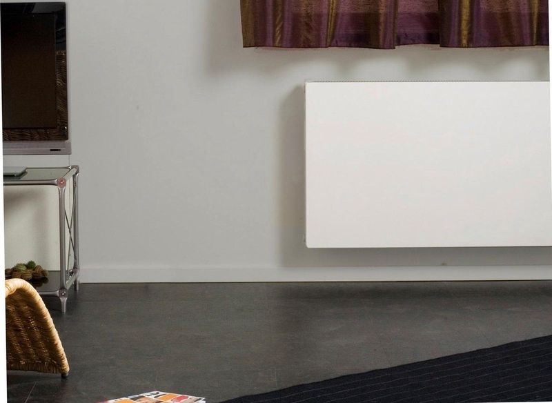 Sanigoods - Vlakke Voorplaat - Wit - Voor Radiator - 140x40cm