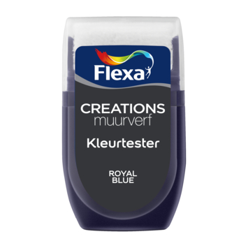 Flexa Creations muurverf kleurtester mat royal blue 30 ml