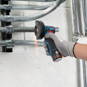 Bosch Professional accu haakse slijper GWS 12V-76 (zonder accu)