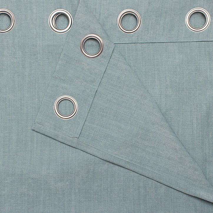 Rideau GoodHome Pahea vert d'eau l.135 x H.260 cm
