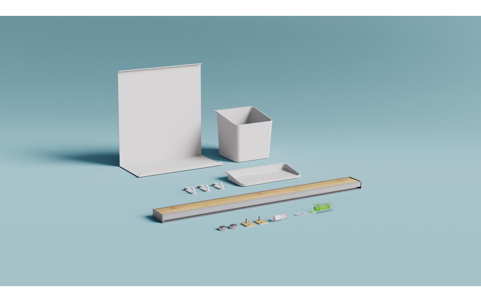 tesa Ablageelement »S Weiss«
