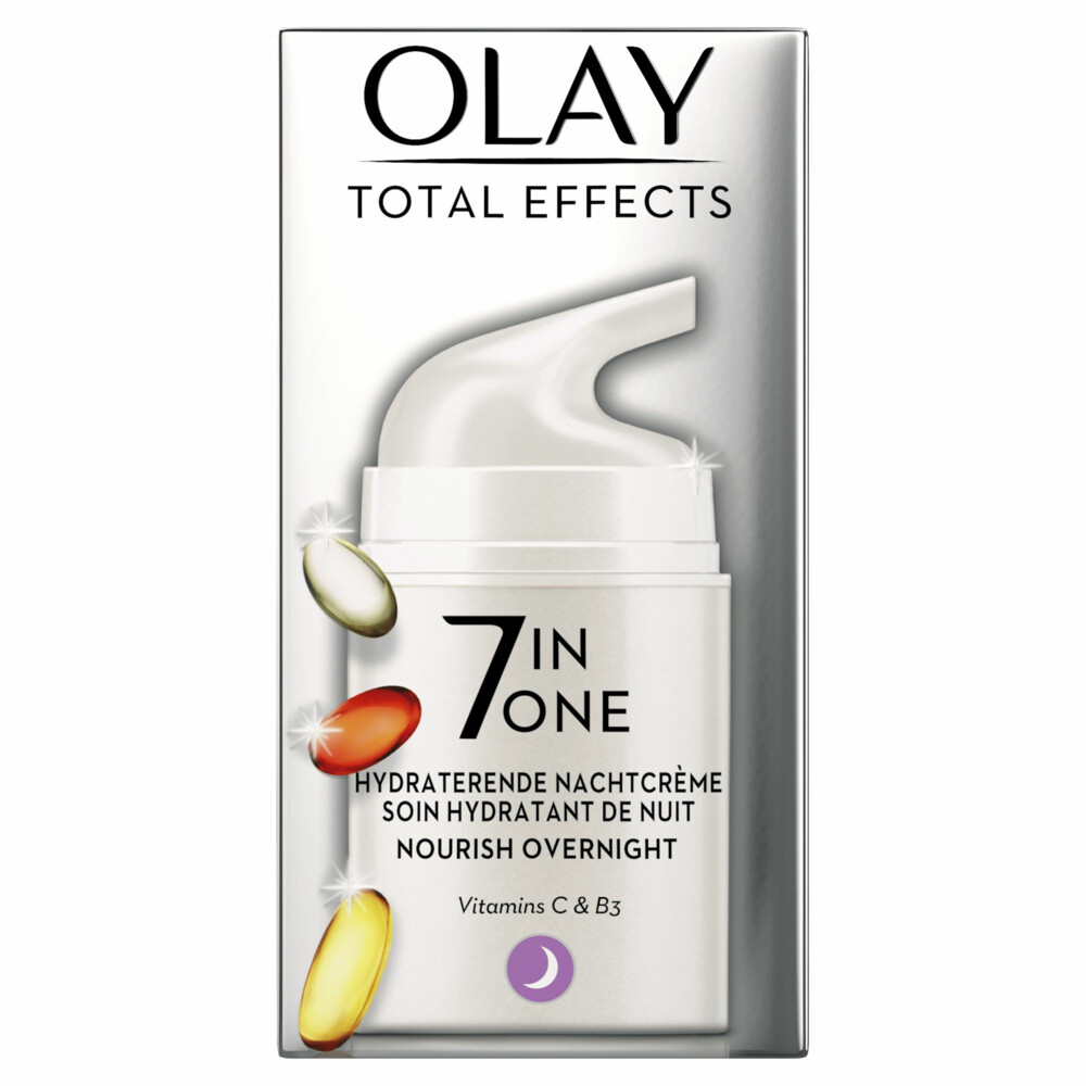4x Olay Total Effects 7-in-1 Anti-veroudering Nachtcrème50 ml