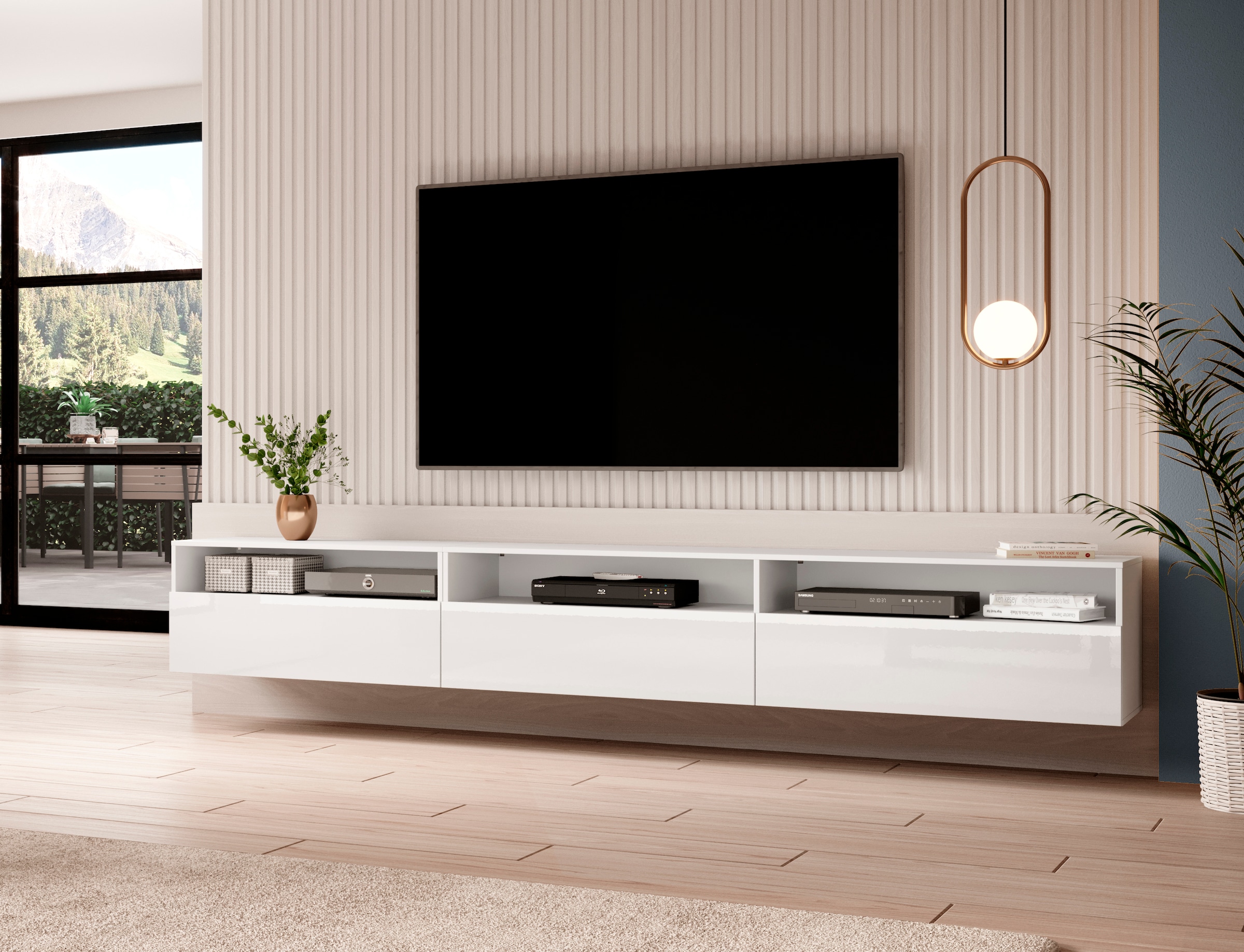 INOSIGN Lowboard »Baros« stehend/hängend montierbar, Breite 270 cm