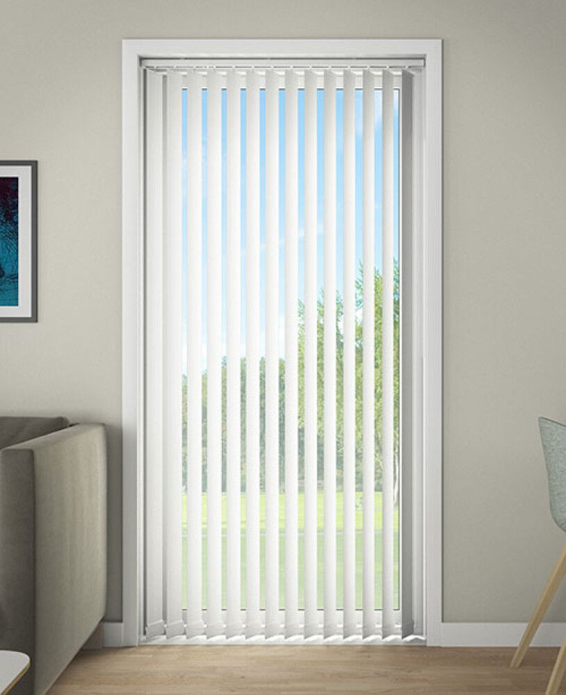 LAMELLGARDIN DEBEL ECLIPSE 150X250CM HVIT MØRKLEGGENDE