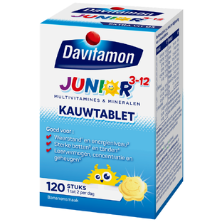Davitamon Junior 3  KauwVitamines Banaan 120KTB