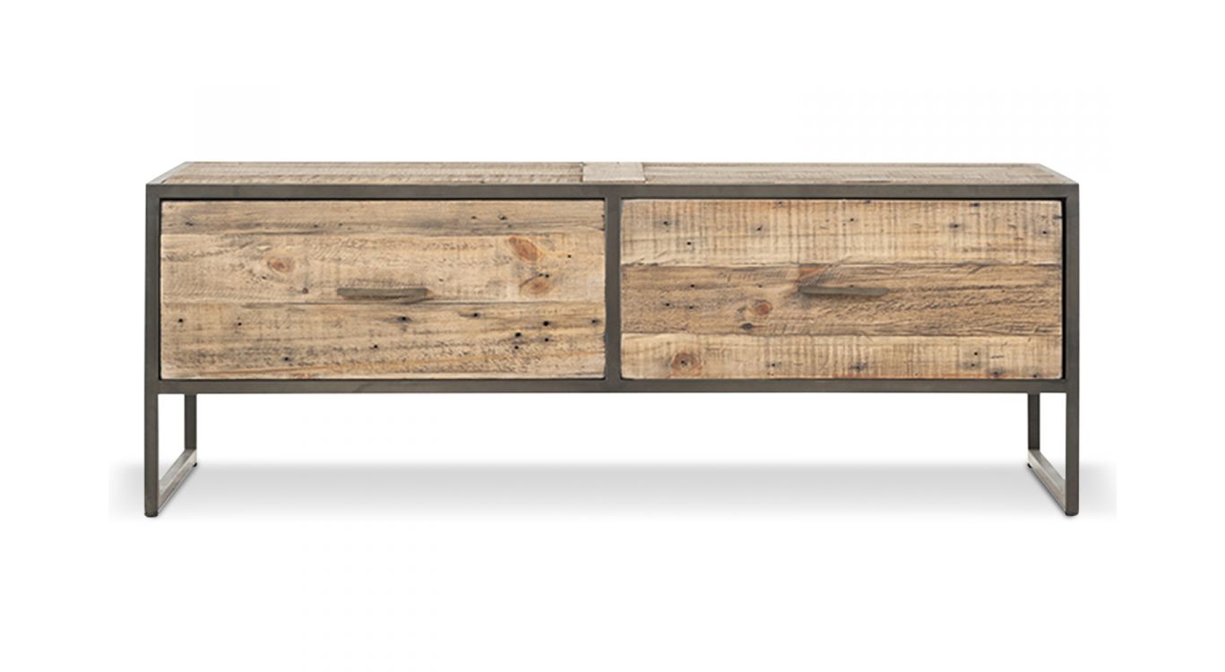Table basse bois marron 120x60x42.5cm
