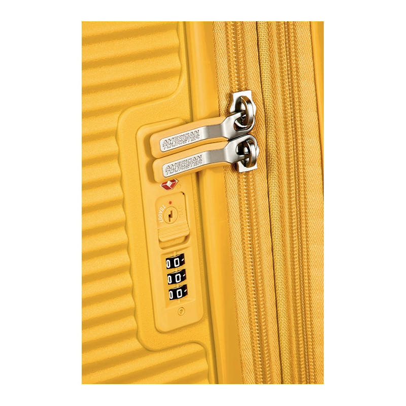 Valise cabine rigide Soundbox Extensible 55 cm Jaune