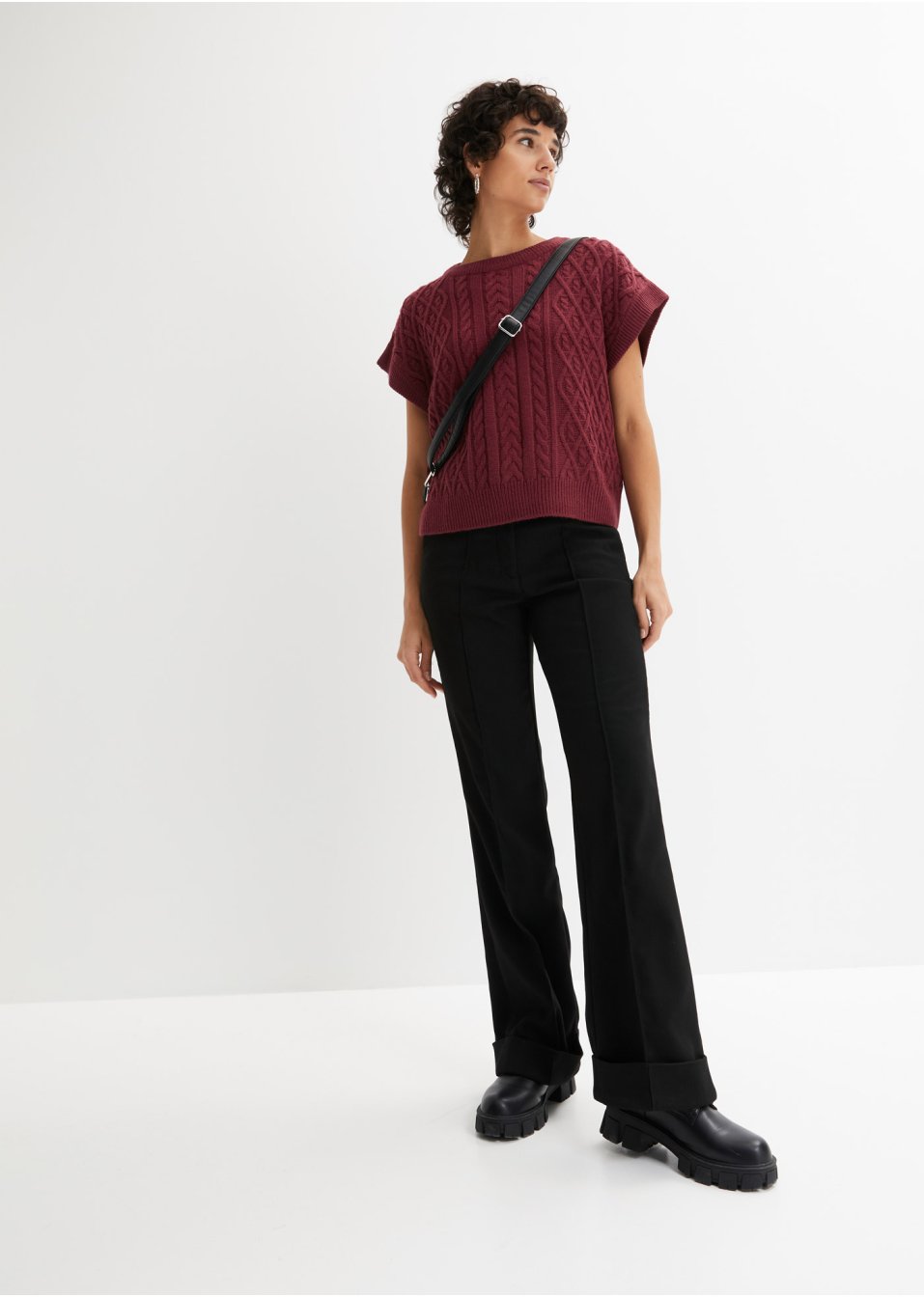 Pull boxy sans manches
