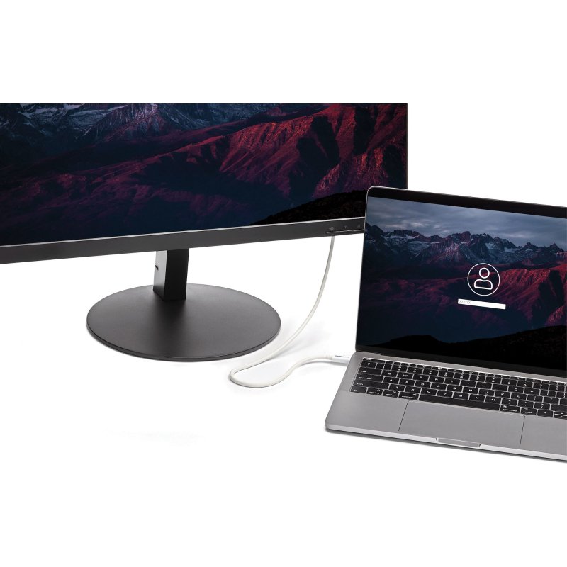 StarTech.com Câble Thunderbolt 3 de 50 cm - 40 Gb/s - Compatible Thunderbolt, USB et DisplayPort - Blanc