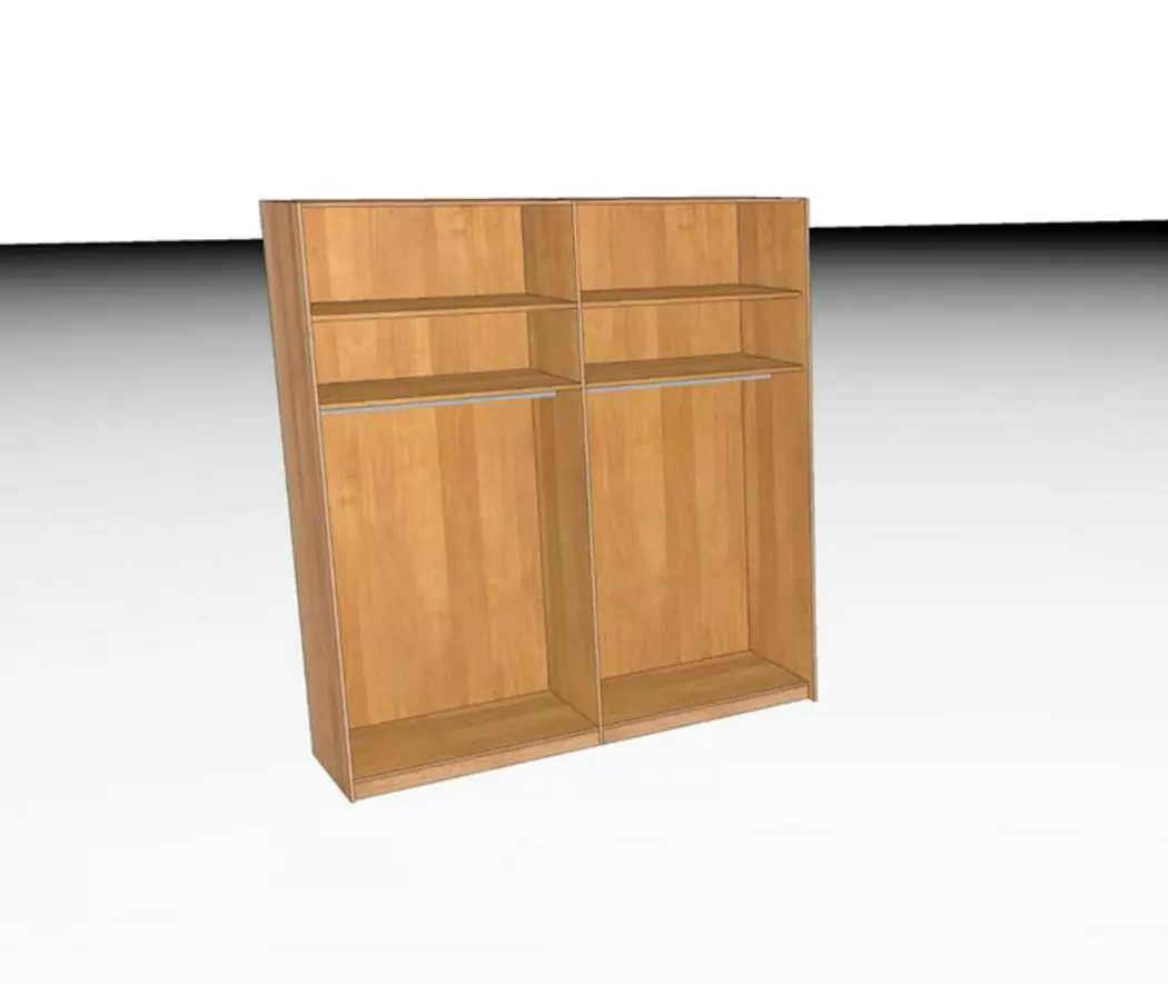 Schwebetürenschrank Burgos 200 x 217 cm