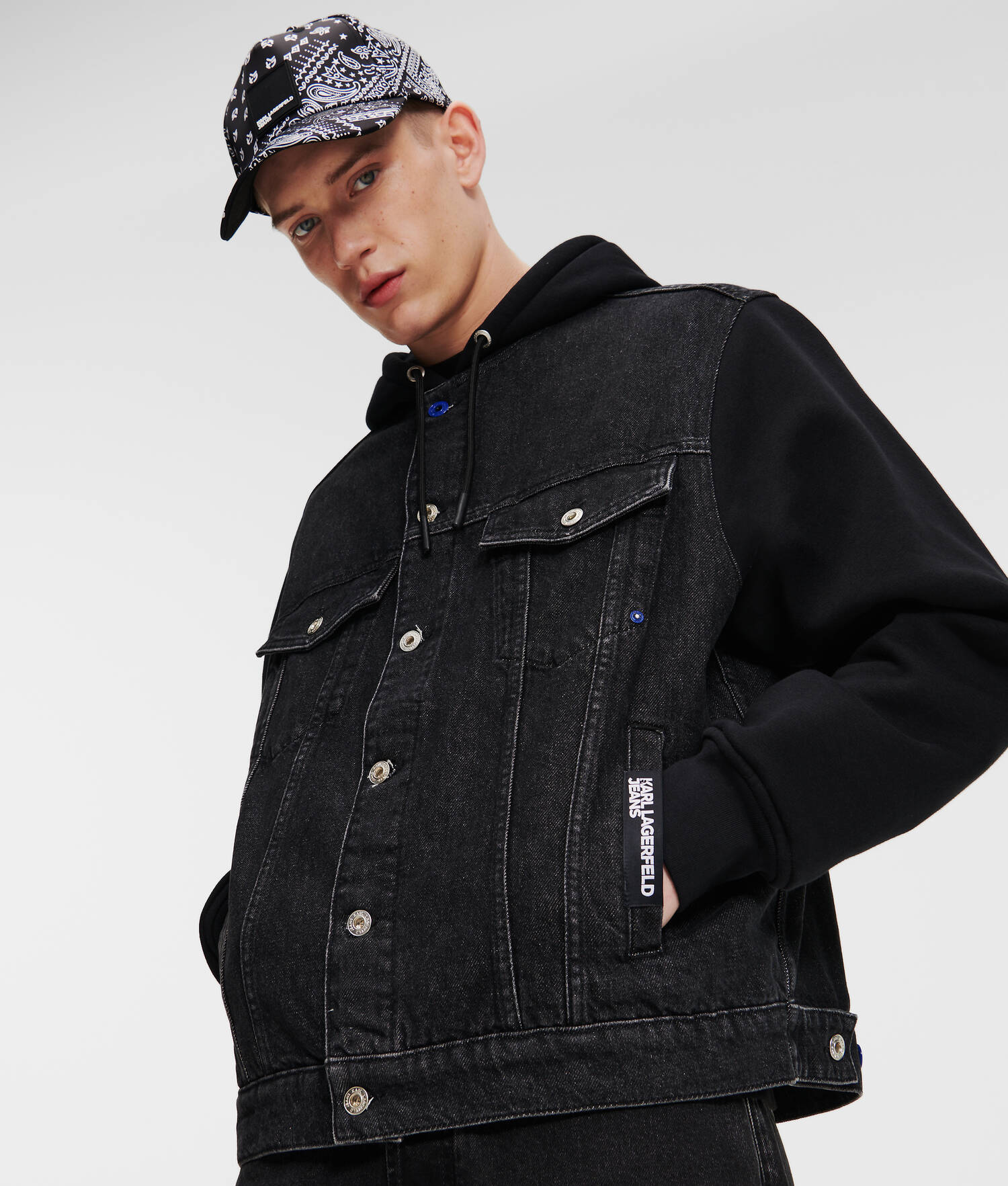 VESTE EN JEAN KLJ EN MATIÈRES MÉLANGÉES