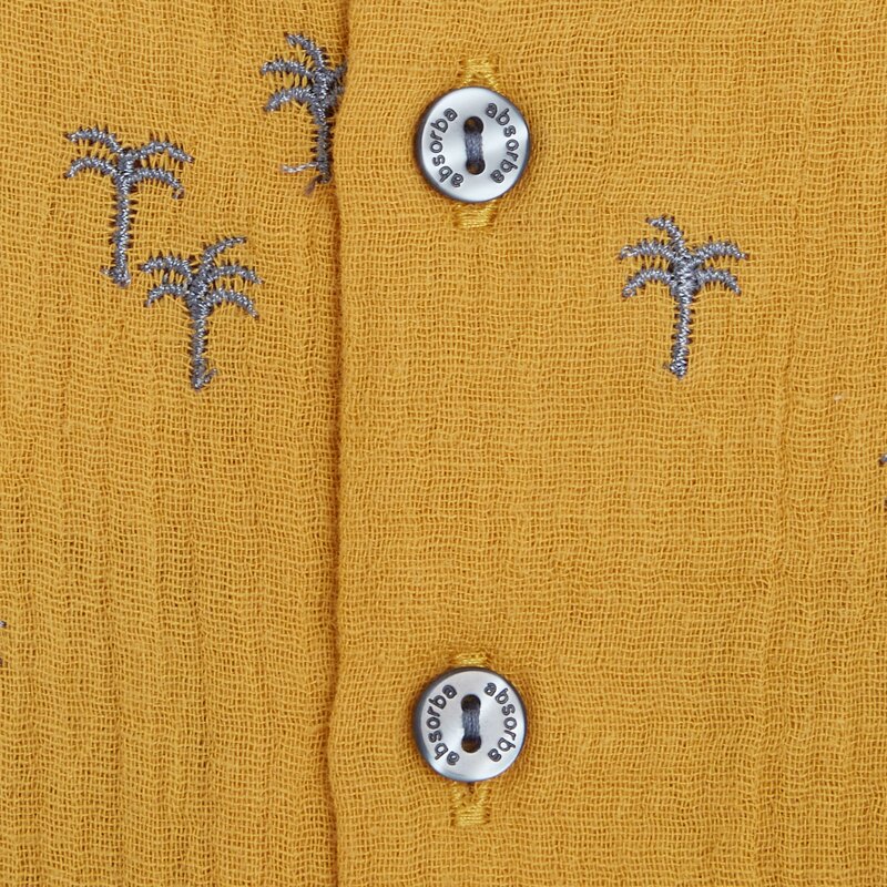 Ensemble t-shirt et salopette courte bébé garçon jaune Absorba Jaune