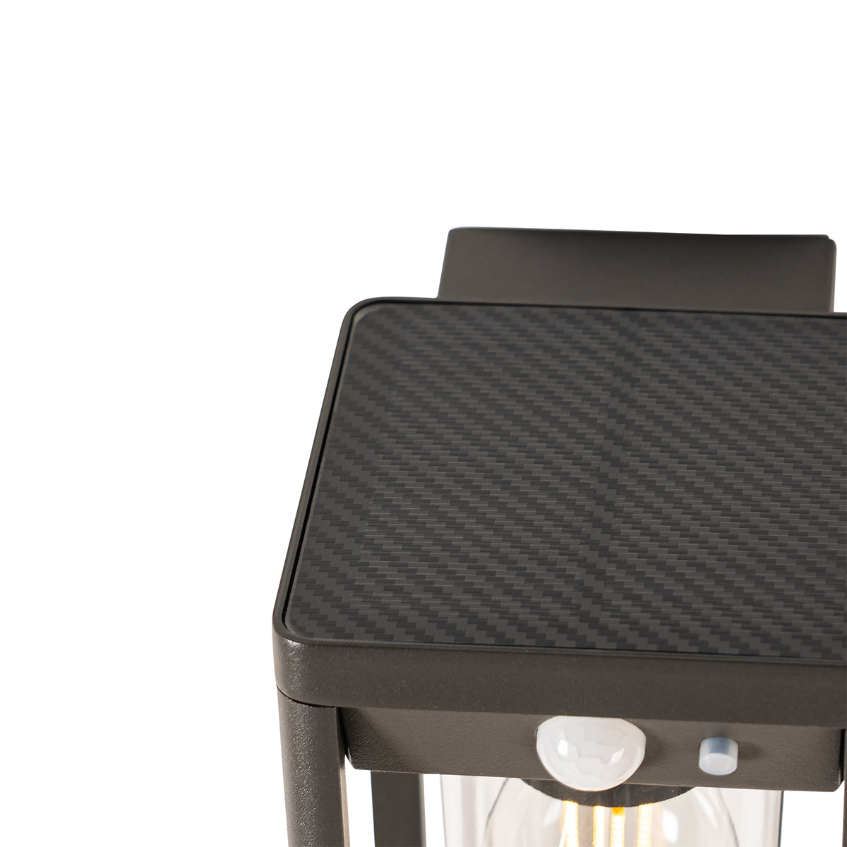 QAZQA Buiten wandlamp donkergrijs incl. LED en dimlicht op solar -