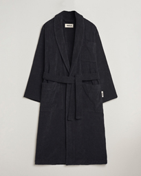 Tekla Organic Terry Bathrobe Black
