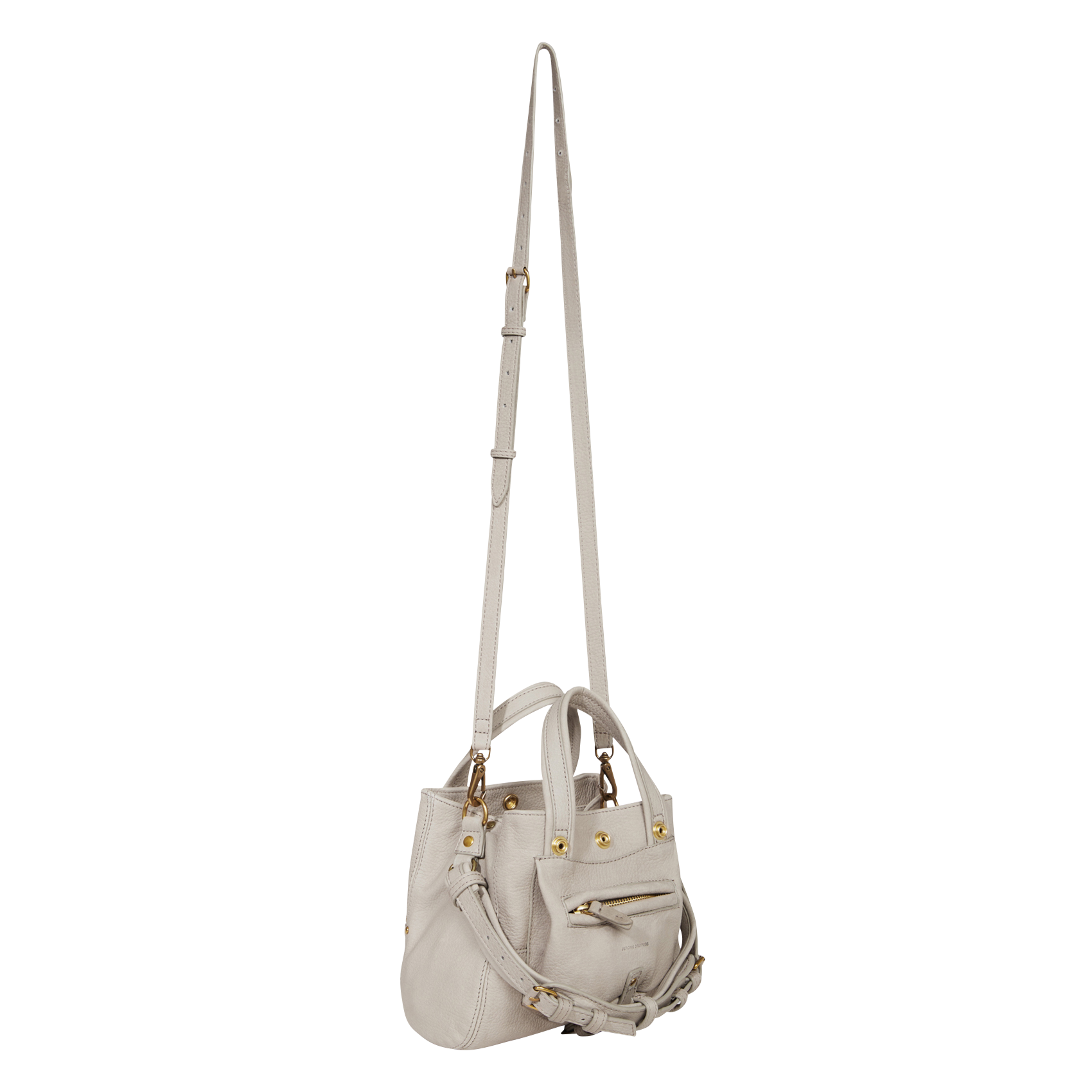 BILLY NANO - Sac bandoulière en cuir | Gris
