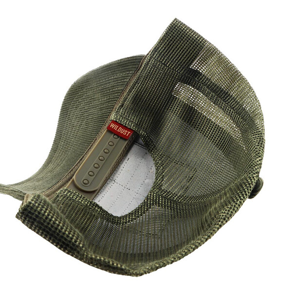 Helstons - Wildust - Casquette Wild Trucker Kaki / Blanc