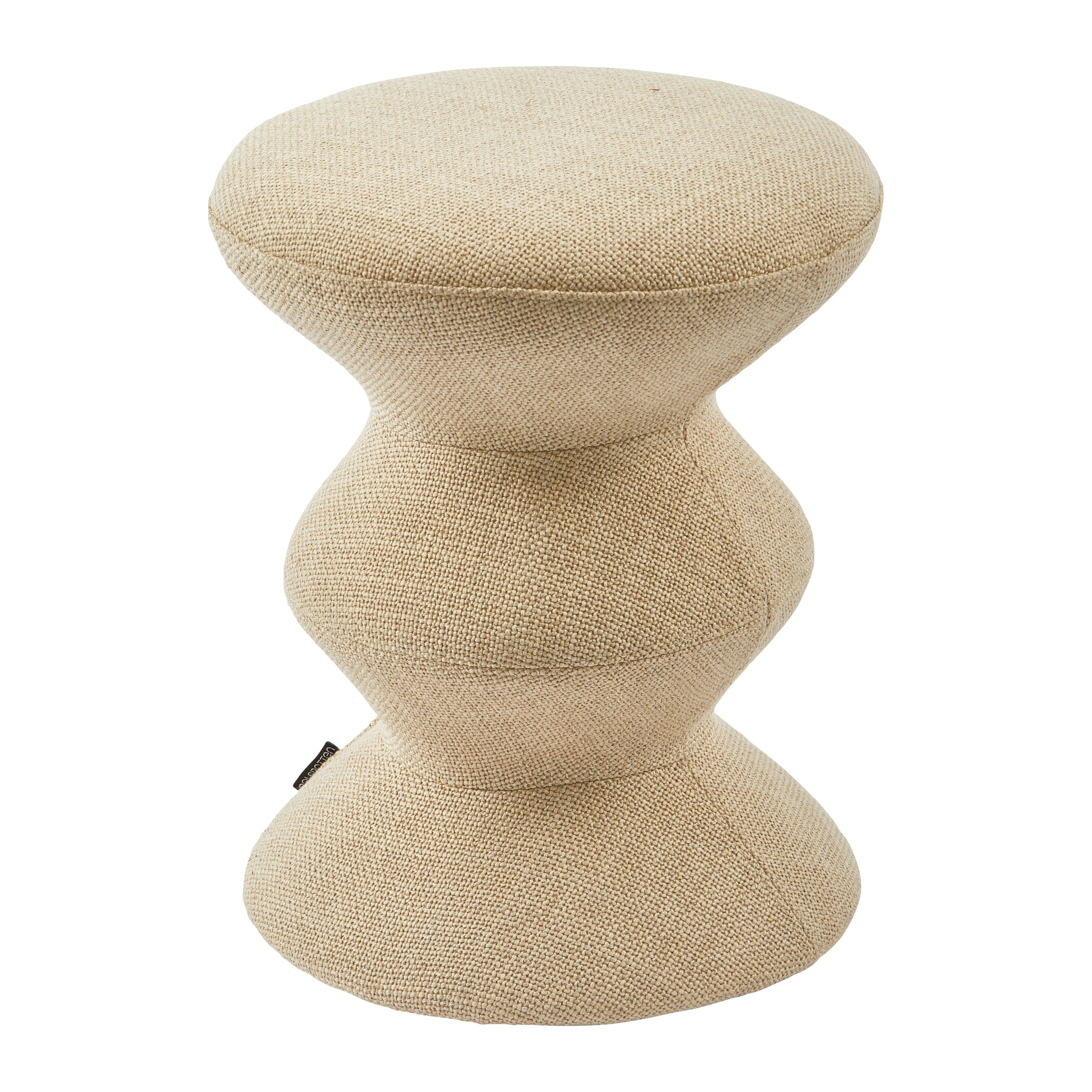 POLSPOTTEN Zig Zag Kruk - Beige