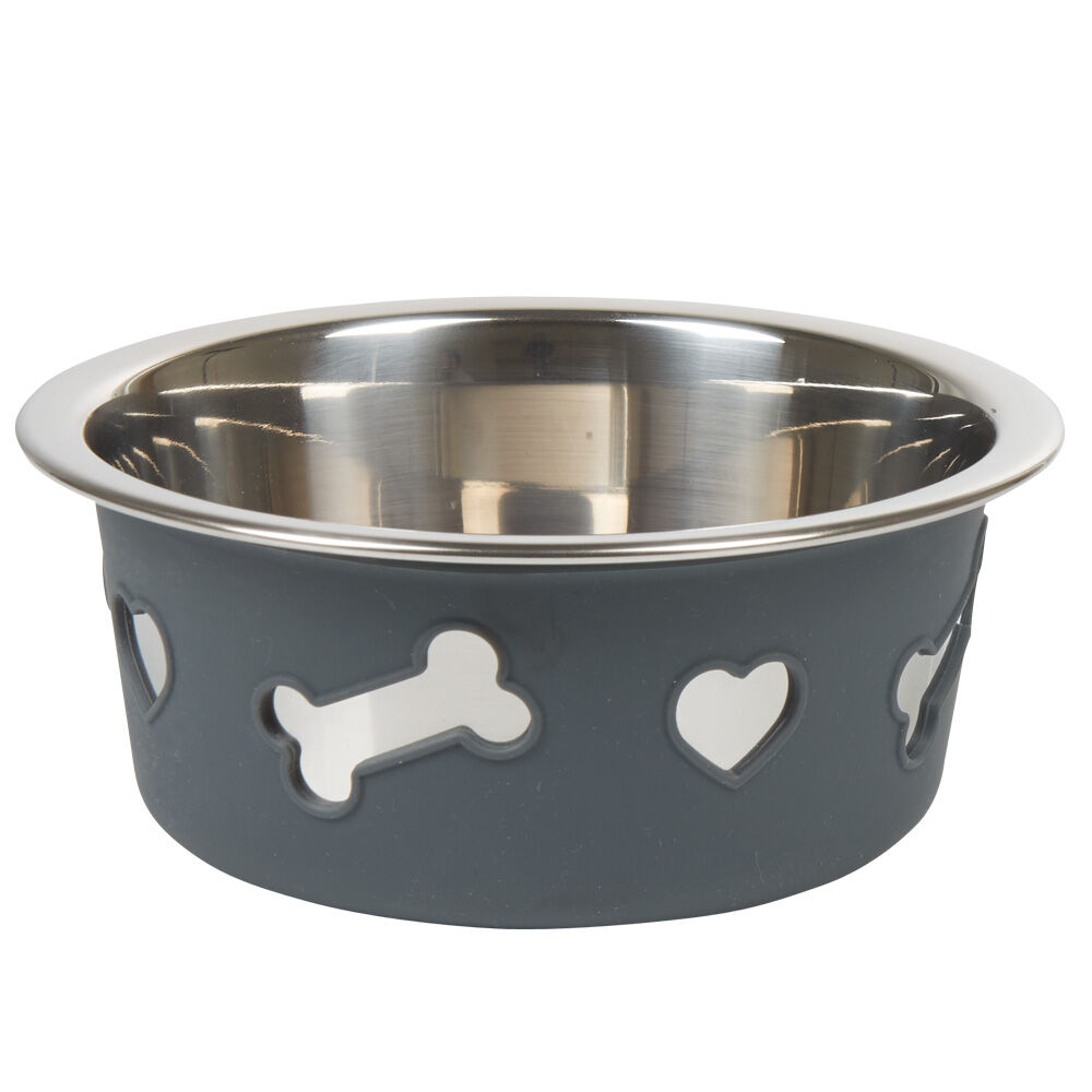 Gamelle pour chien gris