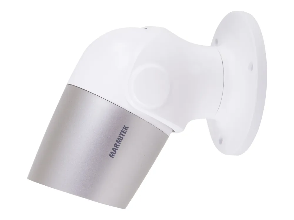 Marmitek Smart Me View MO - Netværksovervågningskamera - udendørs - modstandsdygtig over for vandsprøjt og byger - farve (Dag/nat) - 1920 x 1080 - 1080p - audio - trådløs - WiFi - H.264 - DC 12 V