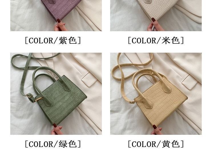 HOVERUP - Croc Grain Crossbody Mini-tas