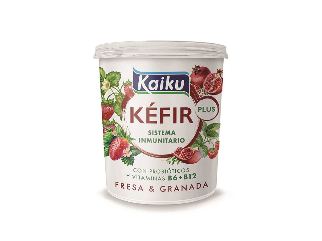 KEFIR KAIKU MORANGO E ROMÃ 350G