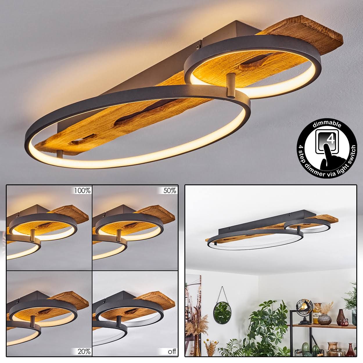Nevogilde Deckenleuchte LED Naturfarben