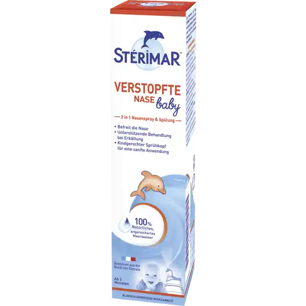 Stérimar Verstopfte Nase Baby 2 in 1 Nasenspray & Spülung 50ml