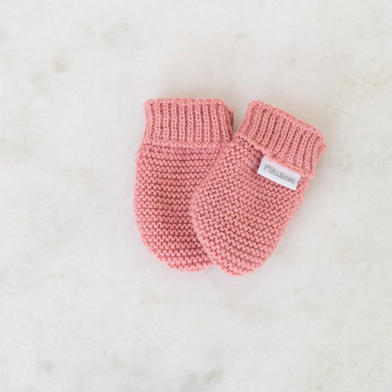Moufles Collection P'tit Bisou Trousseau Tricot 2019   Rose Petunia        0-1 mois   de               P'tit bisou