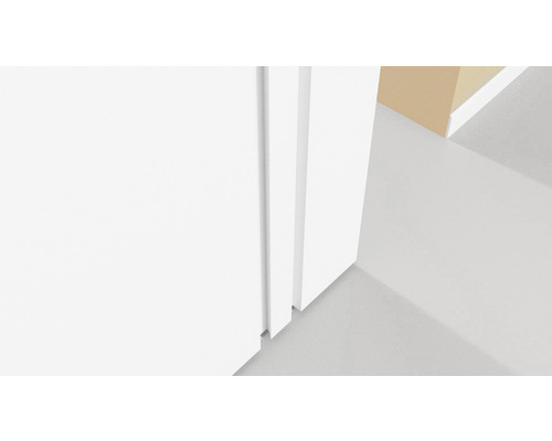 Pertura Jonna schuifdeur, wit, 935x2050x39 mm, met geïntegreerde greeplijst