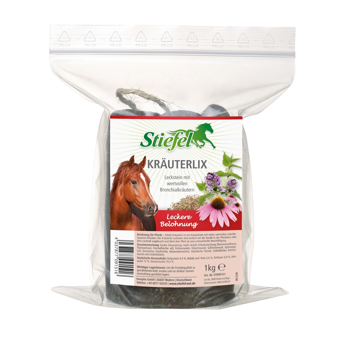 Stiefel Kräuterlix Leckstein 1 kg