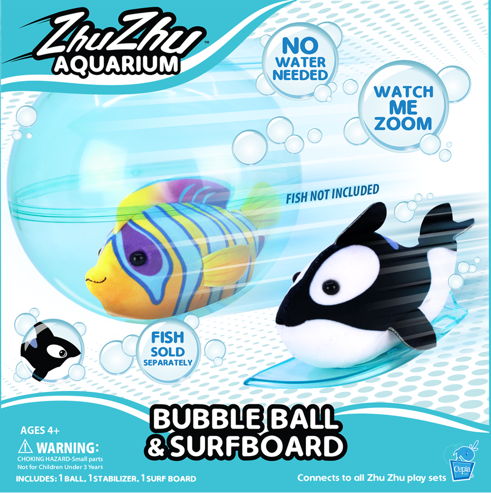 Zhu Zhu Aquarium - Boblebold & Surfbræt