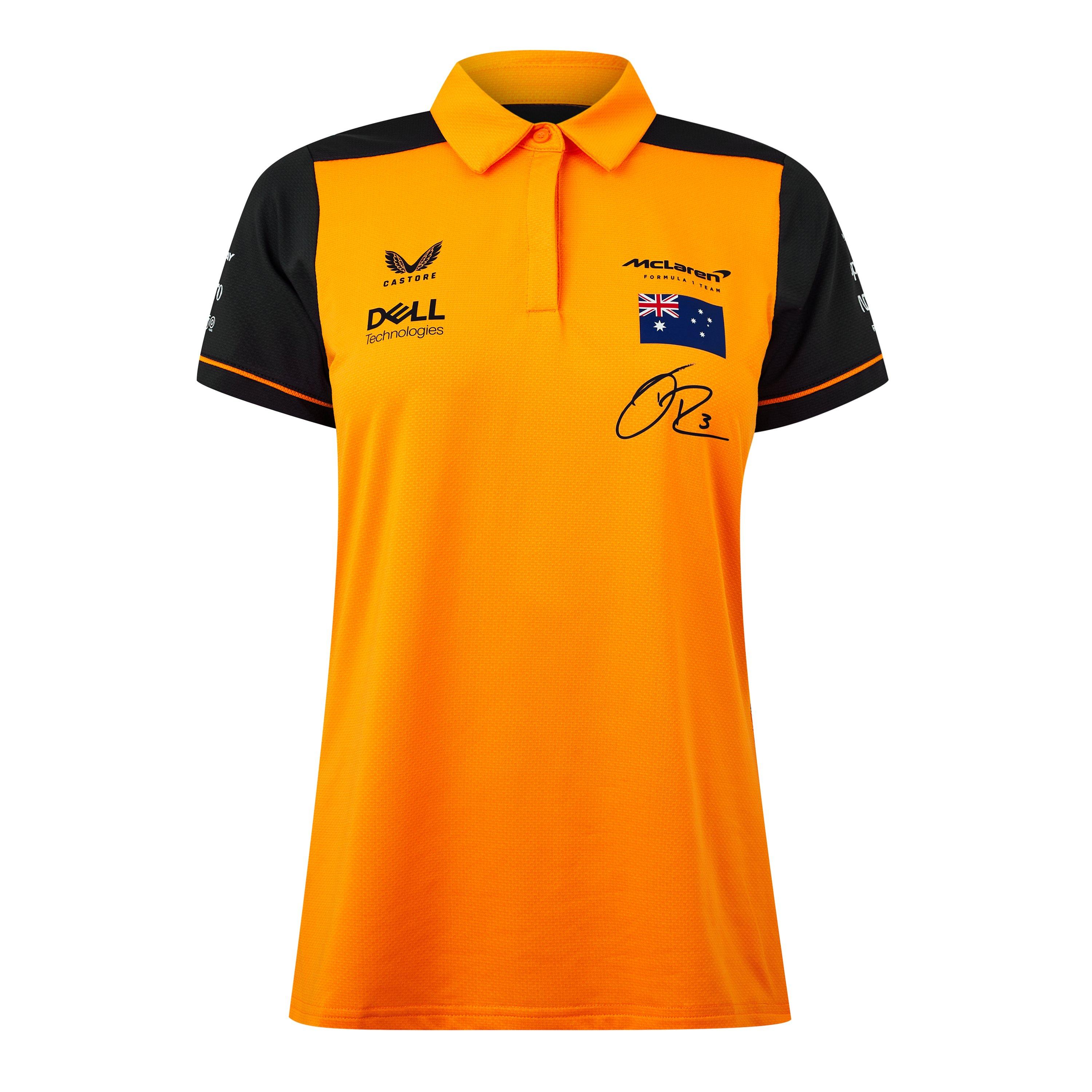 Castore McLaren Daniel Ricciardo Polo Top Womens