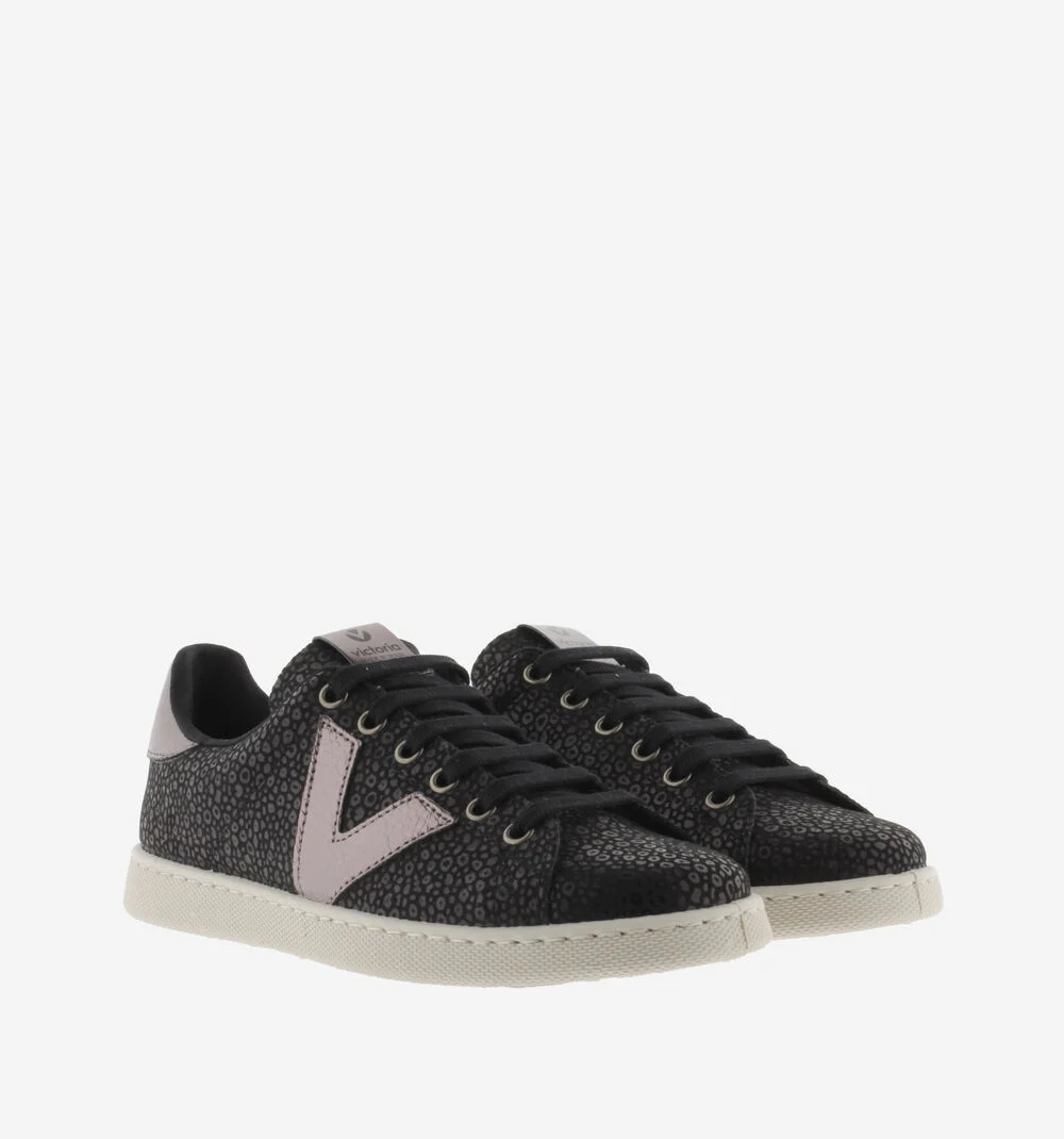 TENIS ANIMAL PRINT Baskets pour femmes à imprimé animalier NEGRO