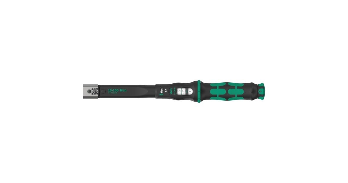 WeraClick-Torque X 7 draaimomentsleutel voor insteekgereedschappen  (Zwart/groen, 10-100 Nm)