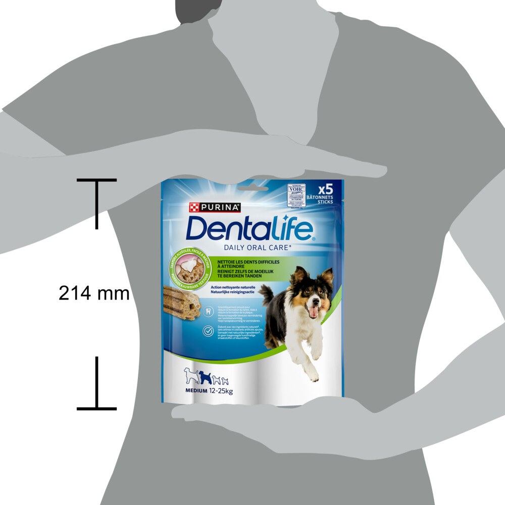 DentaLife Kauwstaaf Medium 12 - 25 kg5 stuks