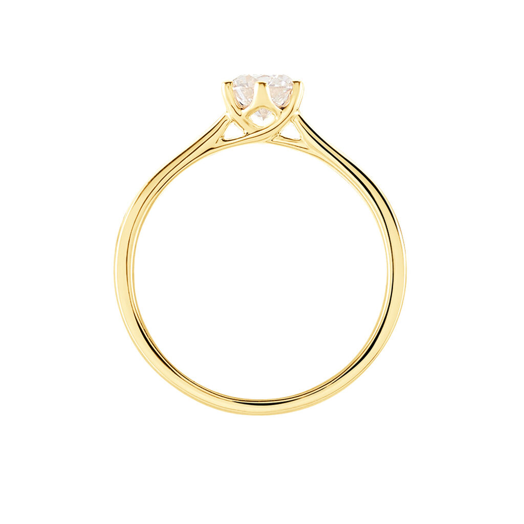 Bague Solitaire Athena Or Jaune Diamant