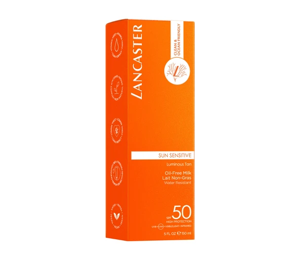 Lancaster Sun Sensitive Oil Free Body Milk SPF50