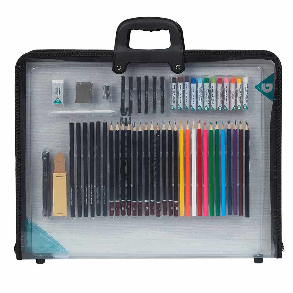 Kit portfolio pour dessin et croquis 59 pièces