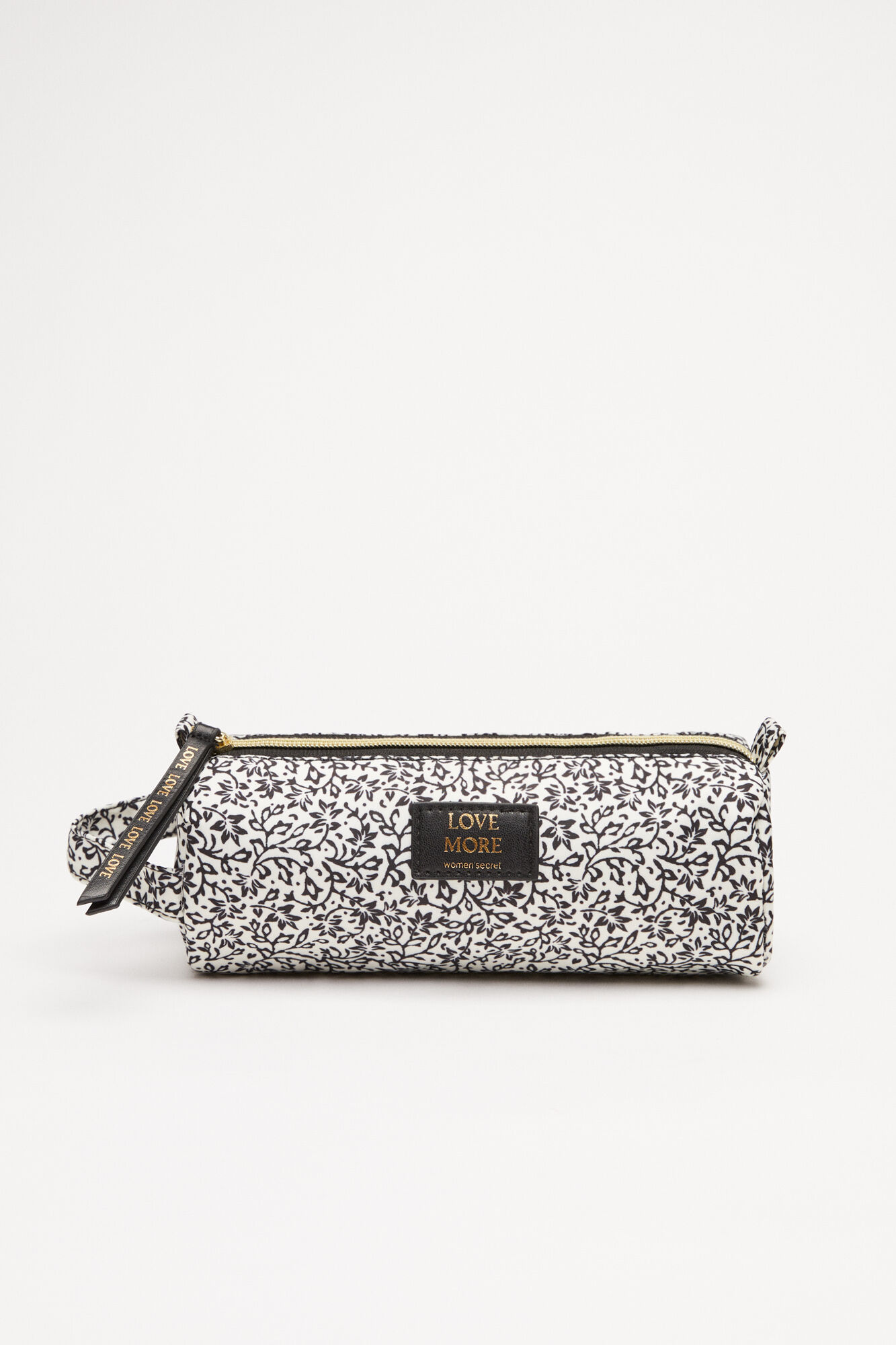 Neceser pequeno estuche estampado - branco
