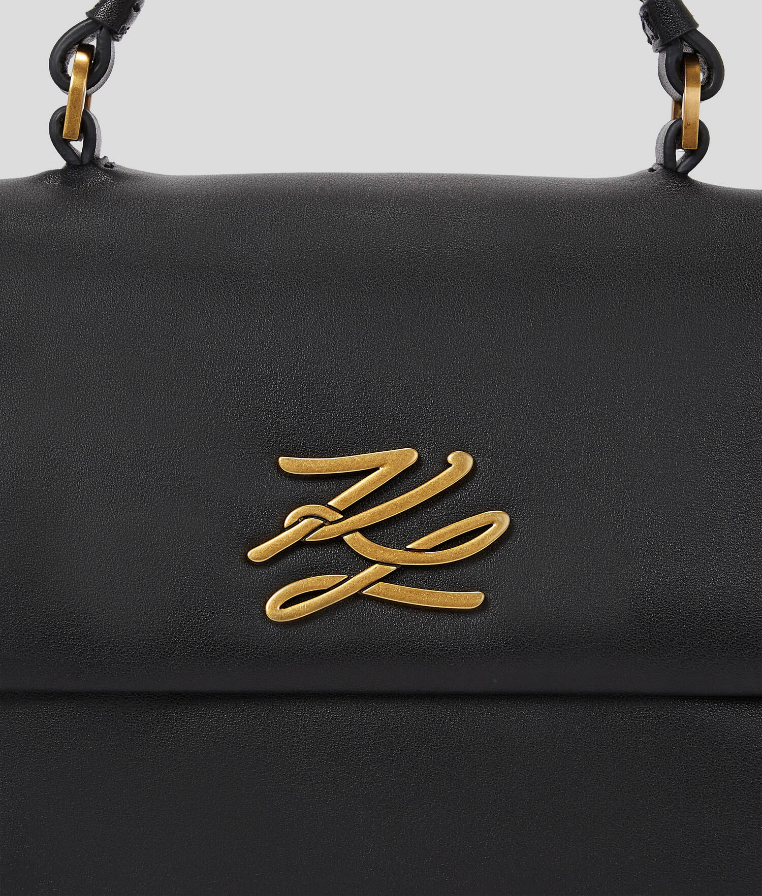 SAC BANDOULIÈRE AVEC ANSE SUPÉRIEURE K/AUTOGRAPH - Noir/Or