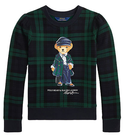 Polo Ralph Lauren Sweatshirt - Sort/ Grønternet m. Bamse
