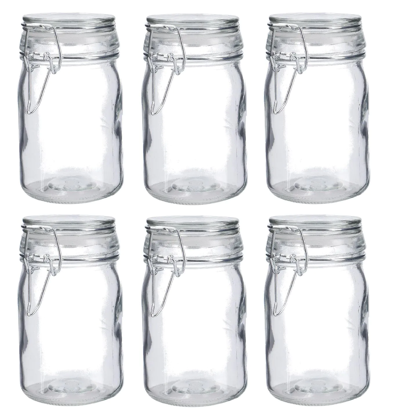6er Set Vorratsglas mit Bügelverschluss, 250 ml