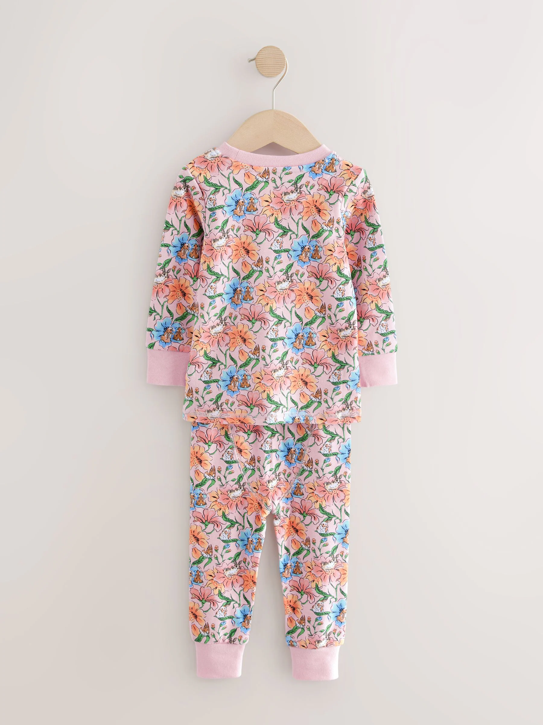 Multi - Cath Kidston Bunny Snuggle 100% katoenen pyjama's verpakking van 2