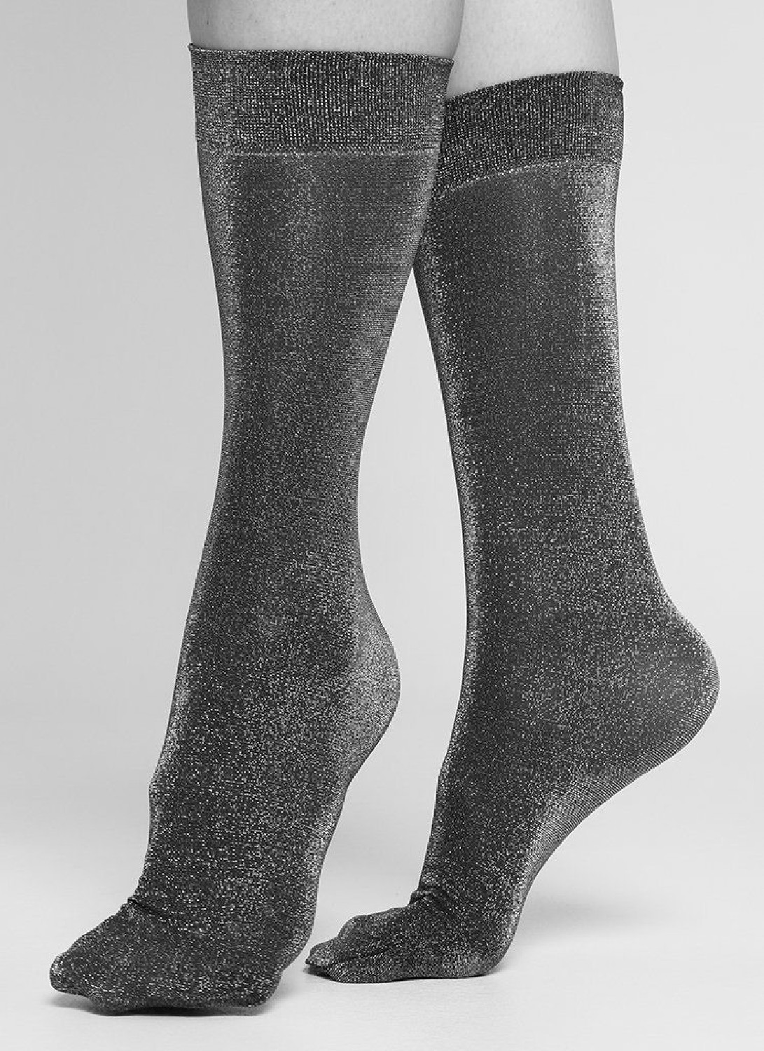 Swedish Stockings Socken Ines Shimmery Socks Black