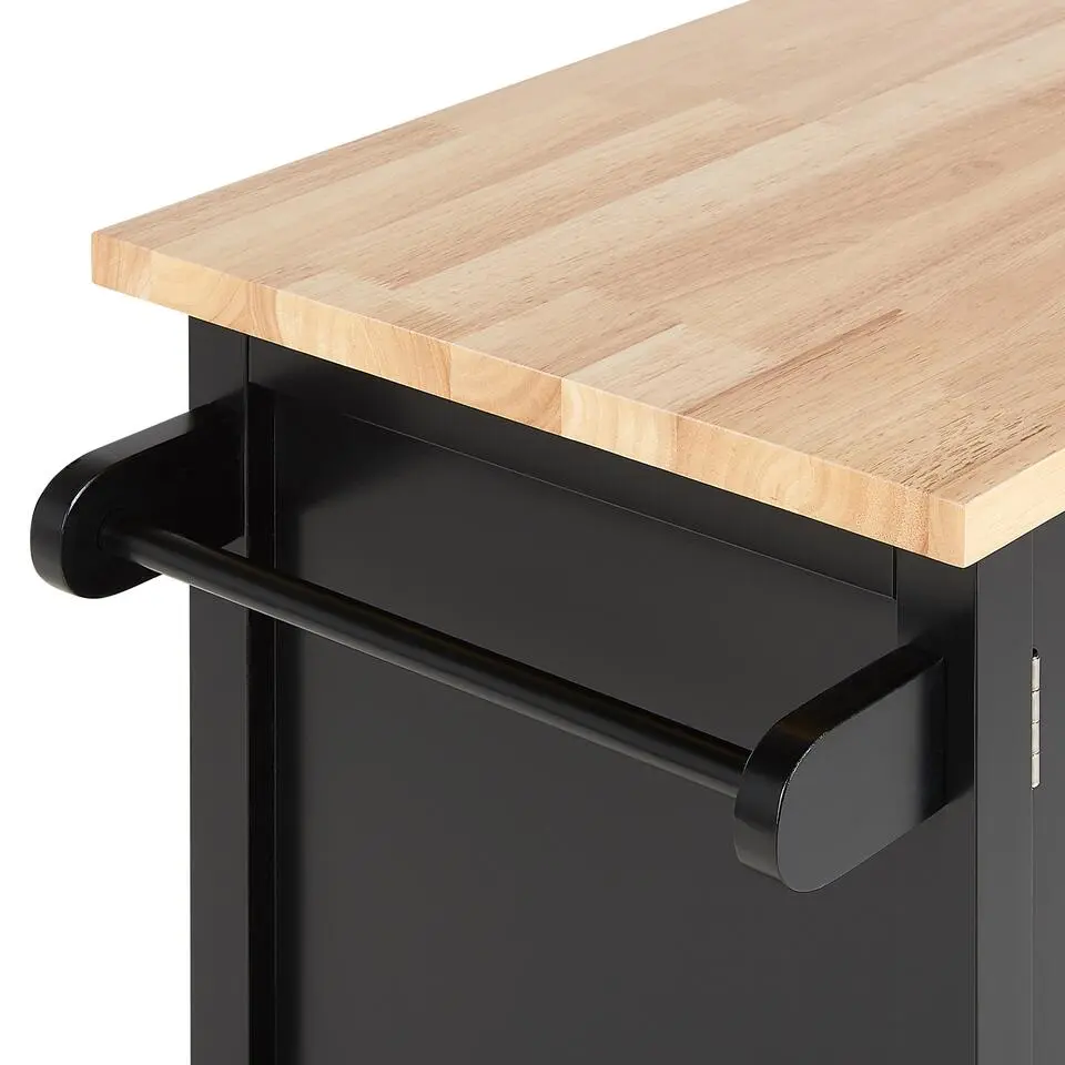 MELE - Keukentrolley - Zwart - MDF