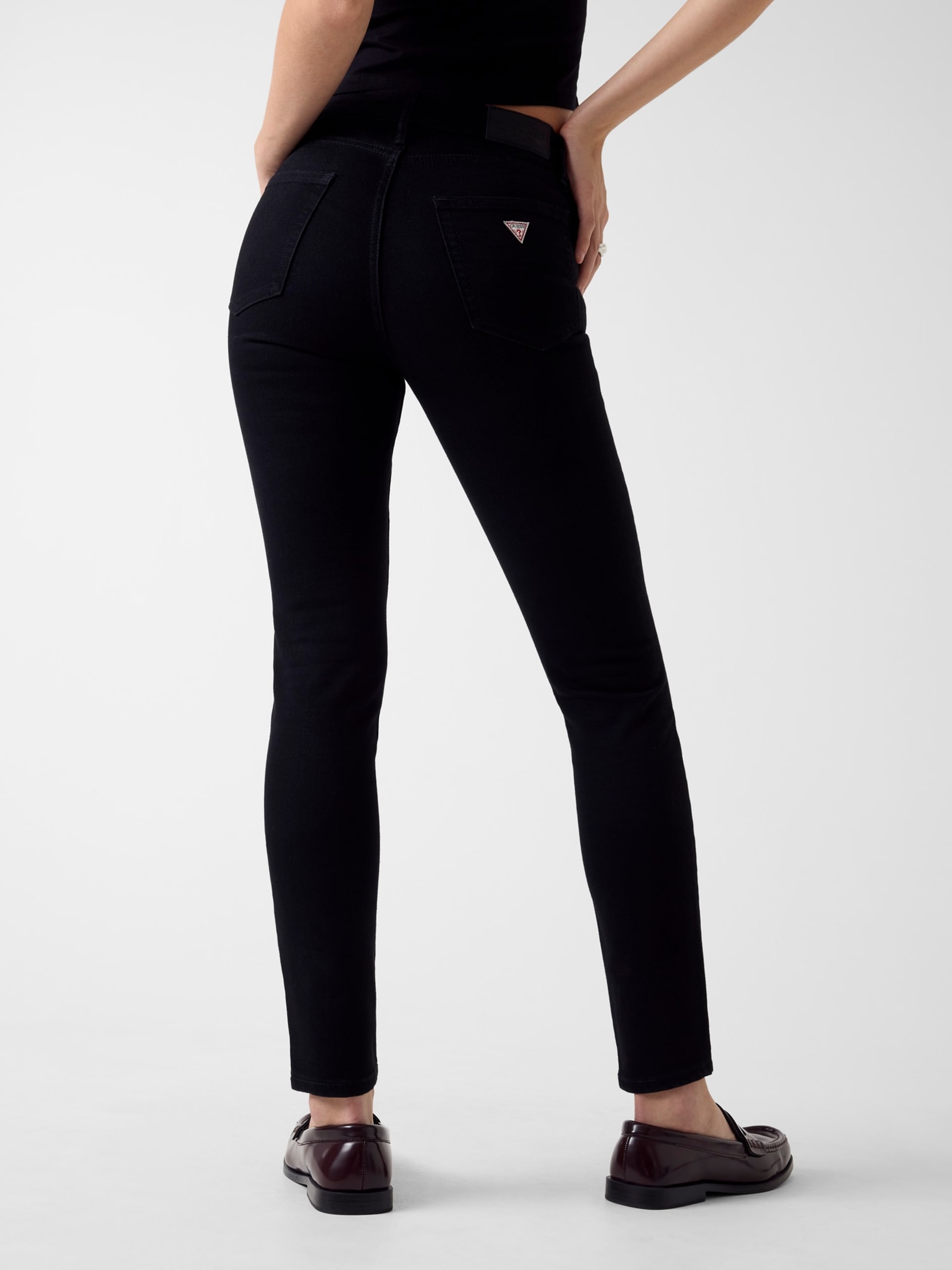 Calça jeans skinny de cintura alta G05