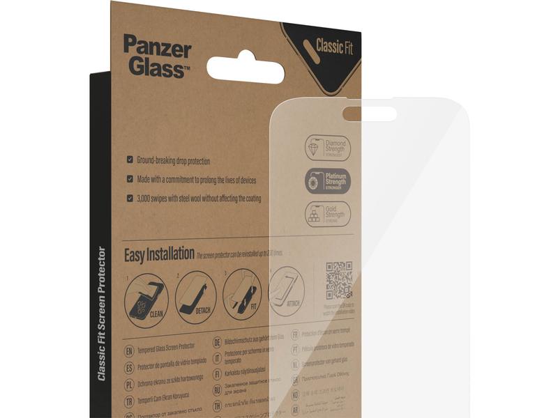 Panzerglass Displayschutz Classic Fit iPhone 14 Pro Max Display-Schutzfolie für das Apple iPhone 14 Pro Max